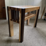 Tri Color Hardwood Bench